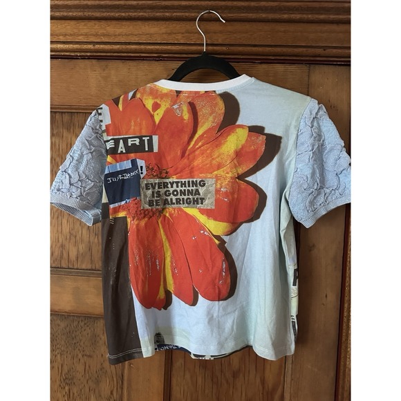 Desigual Women's Top Euro Y2k Print Size M - Picture 3 of 4